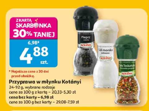 Pieprz czarny w młynku Kotányi +2 warianty
