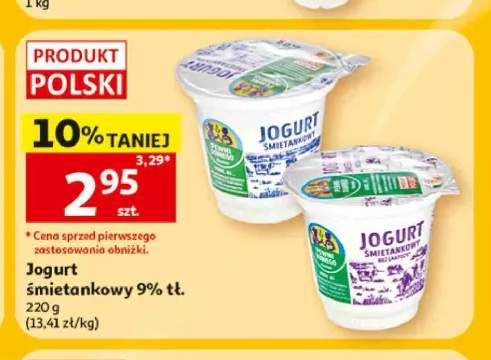 Jogurt śmietankowy 9% bez laktozy Pewni Dobrego +1 wariant
