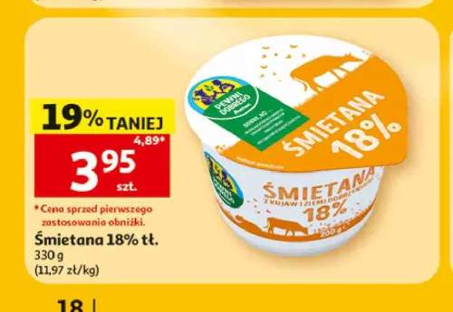 Śmietana 18% Pewni Dobrego