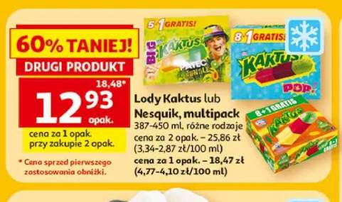 Lody Kaktus multipack +1 wariant