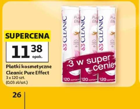 Płatki kosmetyczne Cleanic Pure Effect 3-pak