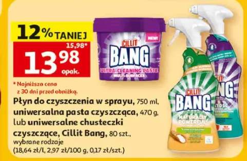 Płyn do czyszczenia w sprayu Cillit Bang +2 warianty