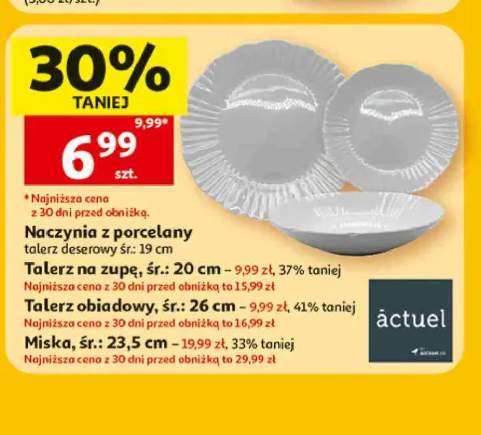 Talerz deserowy z porcelany Actuel +3 warianty