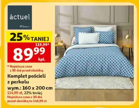 Komplet pościeli z perkalu actuel 160x200 cm