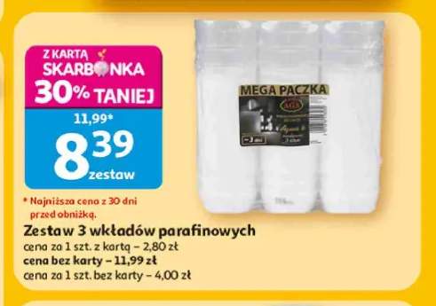 Zestaw 3 wkładów parafinowych Aga Agnes 4