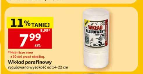 Wkład parafinowy regulowany 14-22 cm