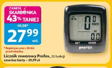 Licznik rowerowy Profex 21 funkcji