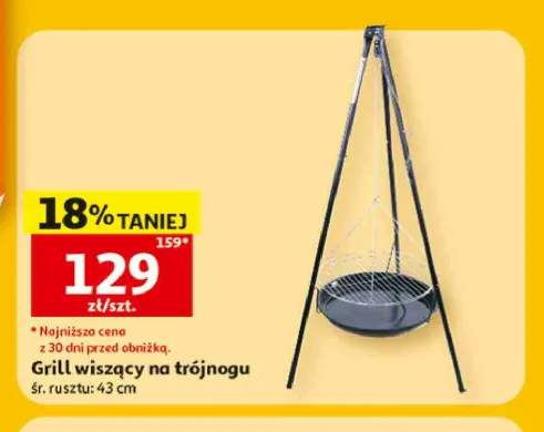 Grill wiszący na trójnogu Gardenstar
