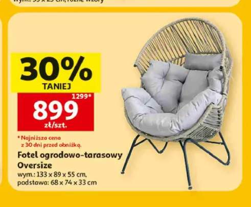 Fotel ogrodowo-tarasowy Oversize