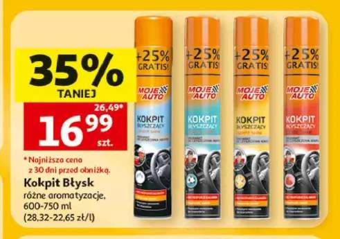 Spray do czyszczenia kokpitu Kokpit Błysk Moje Auto