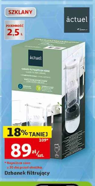 Dzbanek filtrujący szklany Actuel 2,5 l