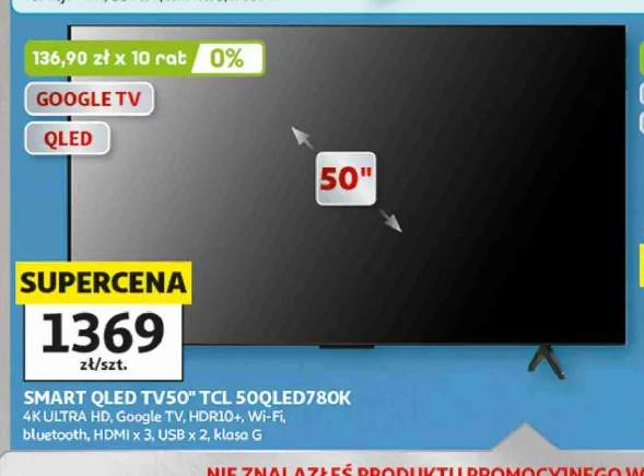 Telewizor Smart QLED TCL 50QLED780K