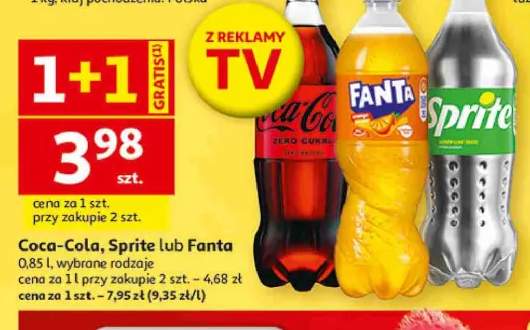 Napój gazowany Coca-Cola Zero Cukru +2 warianty