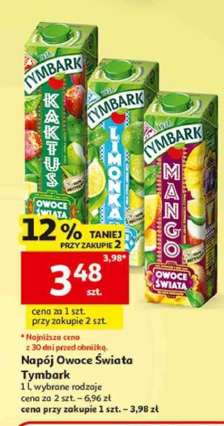 Napój Kaktus Owoce Świata Tymbark +2 warianty