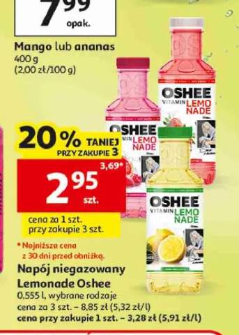 Napój niegazowany Lemonade Oshee +2 warianty