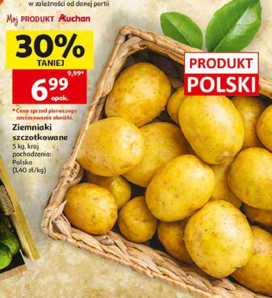 Ziemniaki szczotkowane Auchan polskie
