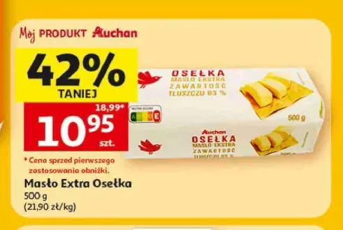 Masło Extra Osełka Auchan