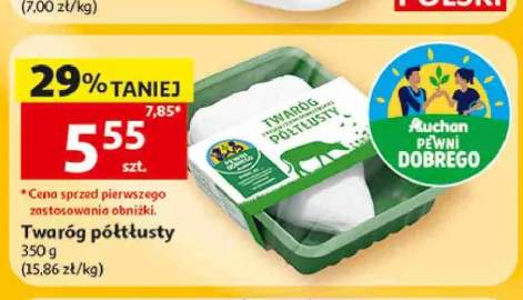 Twaróg półtłusty Auchan Pewni Dobrego