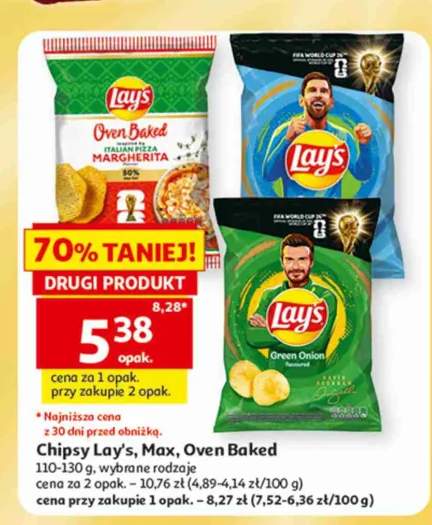 Chipsy ziemniaczane Lay's Oven Baked Italian Pizza Margherita +2 warianty