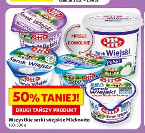 Serki wiejskie Mlekovita +4 warianty
