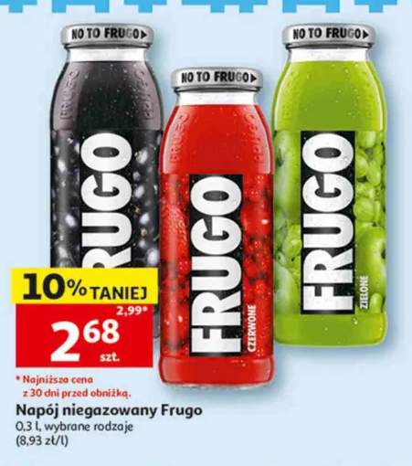 Napój niegazowany Frugo Czerwone +2 warianty