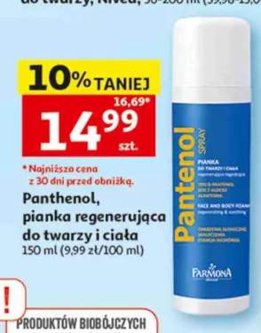 Pianka regenerująca do twarzy i ciała Farmona Panthenol