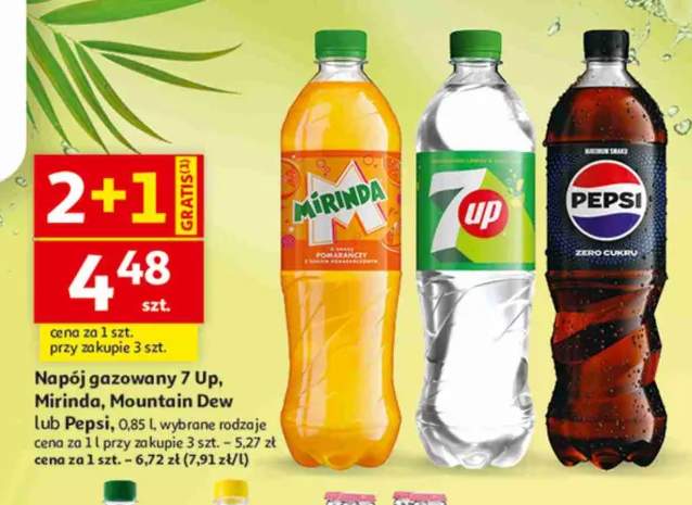 Napój gazowany 7 Up +3 warianty