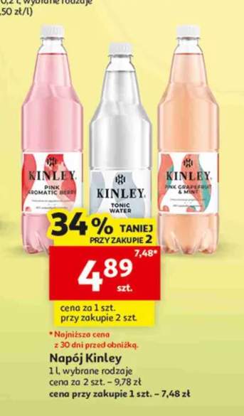 Napój Kinley Pink Aromatic Berry +2 warianty