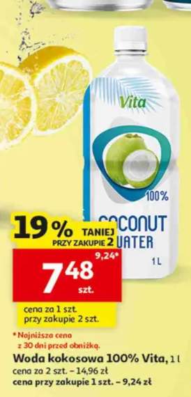 Woda kokosowa 100% Vita