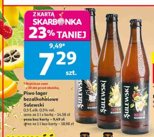 Piwo bezalkoholowe Sulewski Lager +2 warianty