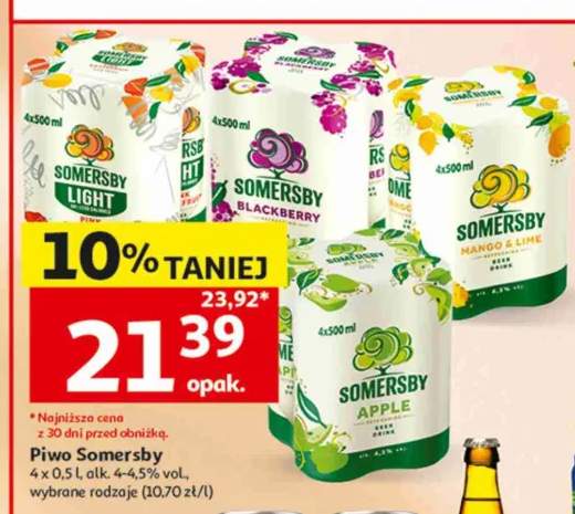 Piwo smakowe Somersby Light 4-pak +3 warianty