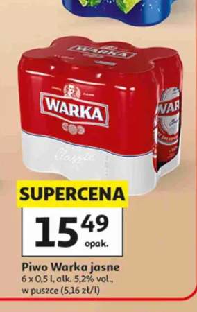 Piwo Warka Jasne 6-pak