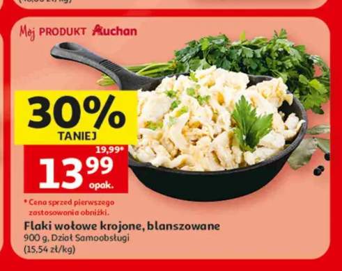 Flaki wołowe krojone blanszowane Mój Produkt Auchan