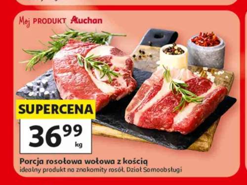 Porcja rosołowa wołowa z kością Mój Produkt Auchan