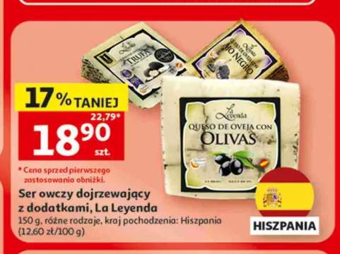 Ser owczy dojrzewający z oliwkami La Leyenda +2 warianty