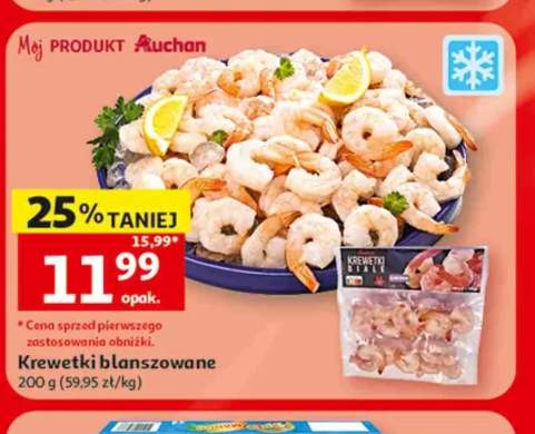Krewetki blanszowane Mój Produkt Auchan