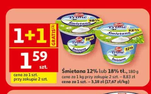 Śmietana Primo Zott 12% +1 wariant