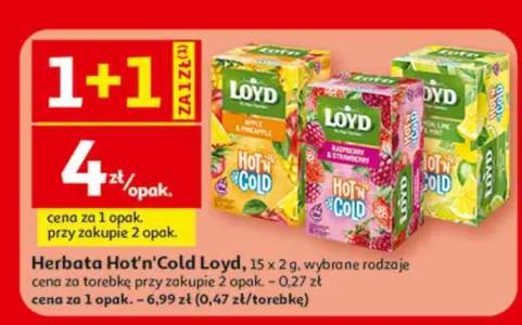 Herbata Loyd Hot'n'Cold Raspberry & Strawberry +2 warianty