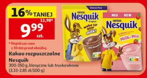 Kakao rozpuszczalne Nesquik Original +1 wariant
