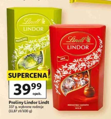 Praliny Lindor Pistachio Lindt +1 wariant