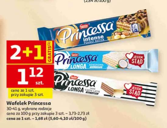 Wafelek Princessa Intense Peanut Butter +2 warianty