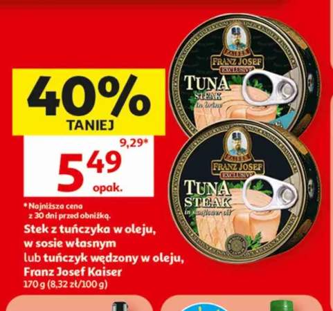 Stek z tuńczyka w sosie własnym Franz Josef Kaiser +2 warianty