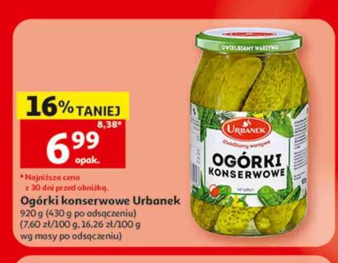 Ogórki konserwowe Urbanek