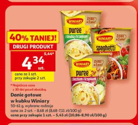 Danie gotowe Puree z cebulką i grzankami Winiary Danie w 5 minut +2 warianty
