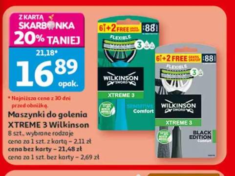 Maszynki do golenia Wilkinson Sword Xtreme 3 Sensitive Comfort +1 wariant