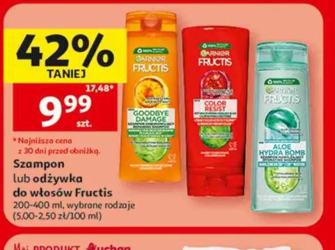 Szampon do włosów Garnier Fructis Goodbye Damage +2 warianty