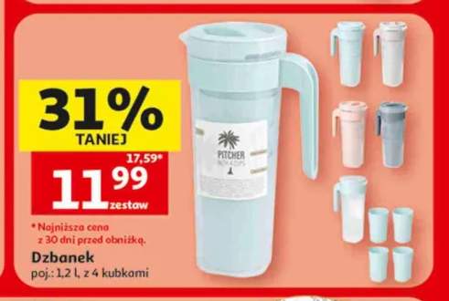 Dzbanek Actuel z 4 kubkami