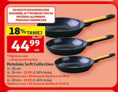 Patelnia Soft Collection śr. 20 cm +2 warianty