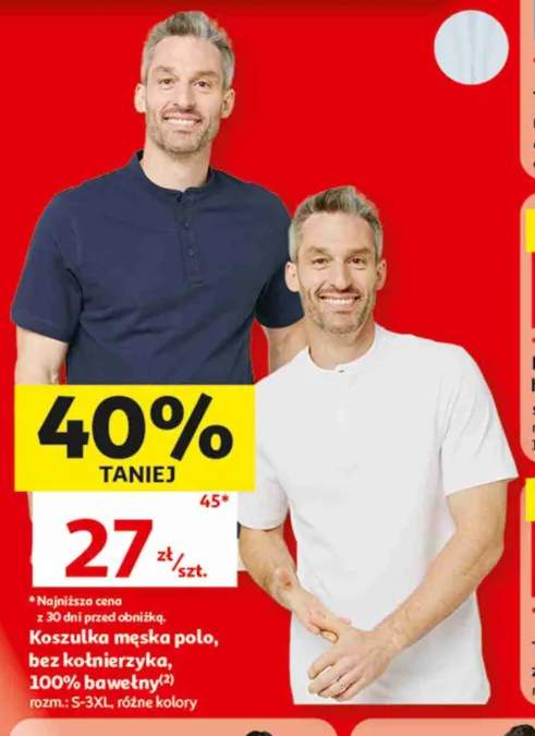 Koszulka męska polo bez kołnierzyka Inextenso