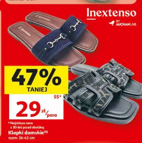 Klapki damskie Inextenso